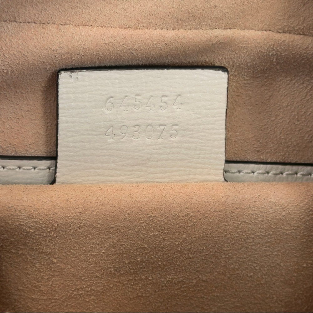 GUCCI Horsebit 1955 Ivory Brown GG Supreme Leather Crossbody Shoulder Bag + COA - Picture 13 of 13
